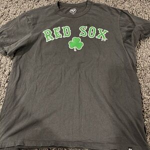 47 Brand Black Red Sox T-Shirt Shamrock St Patrick’s Day Size Large